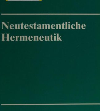 Neutestamentliche Hermeneutik — Hans Weder